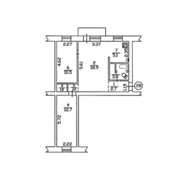 3-комнатная квартира, м. Дарница